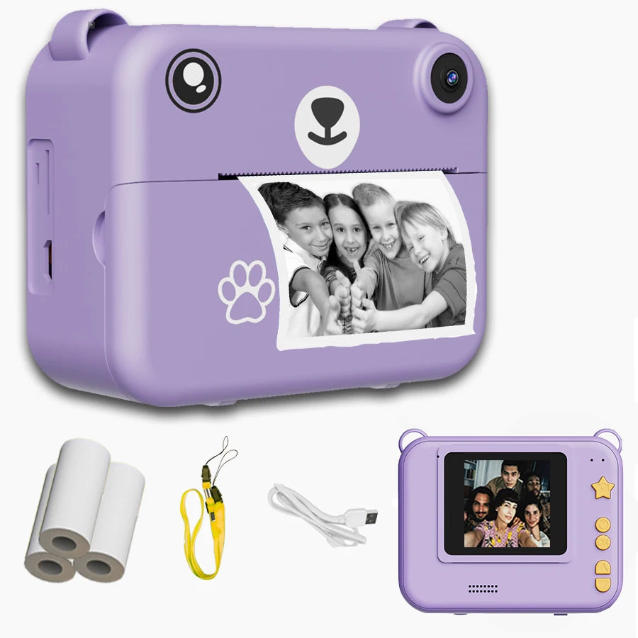 Aura Snap — Kids 1080P HD Digital Camera with Instant Print & Thermal Printer