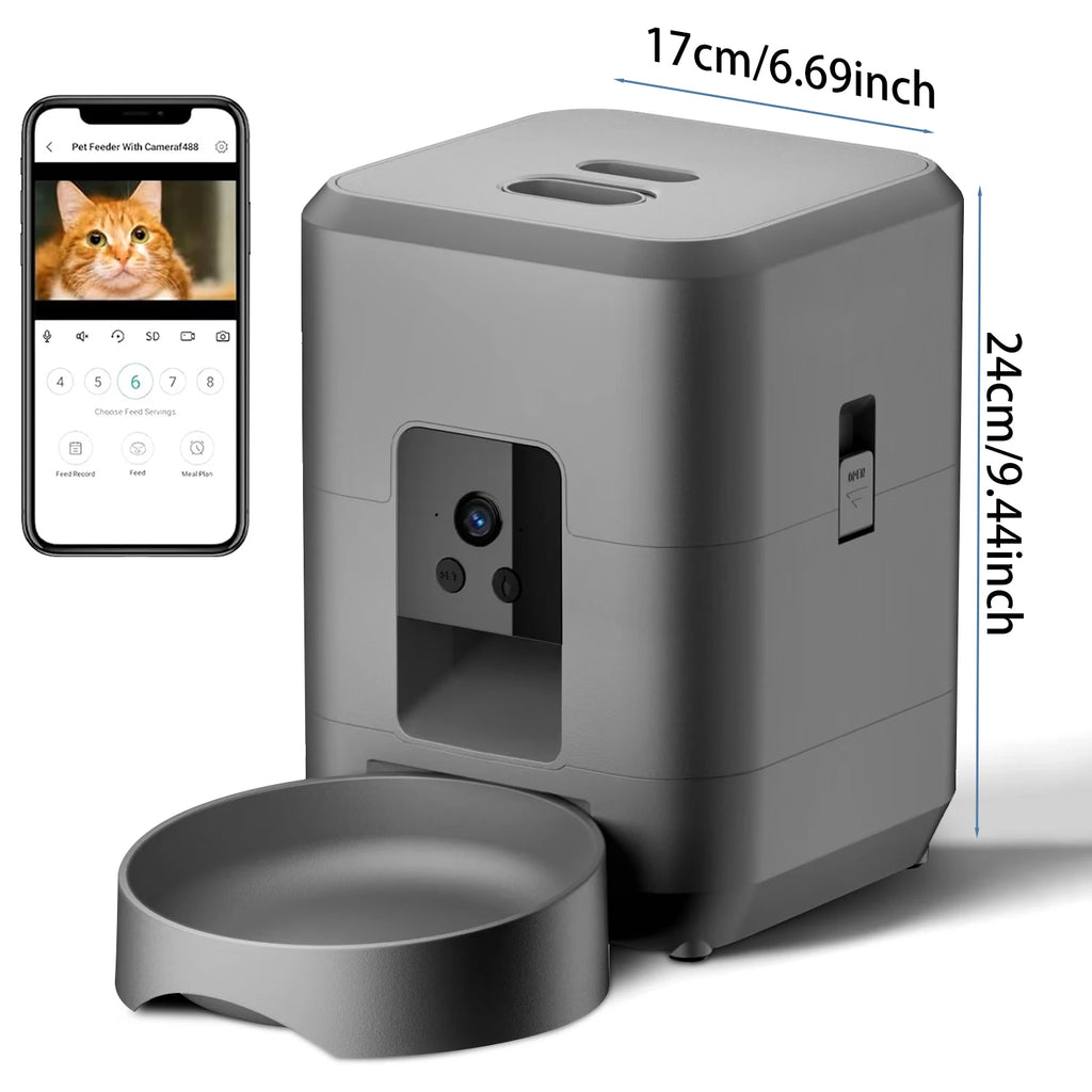 Aura Feed — 2L Smart WiFi Pet Feeder with Camera
