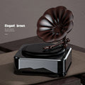Aura Drive — Solar-Powered Retro Record Player Car Aromatherapy Diffuser