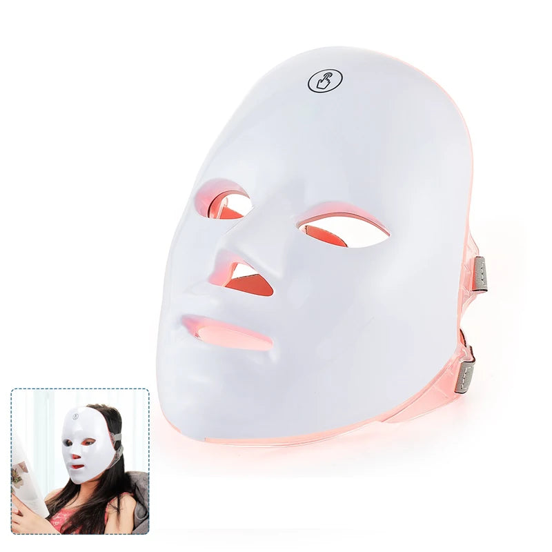 Aura Glow — 7-Color LED Light Therapy Face & Neck Mask