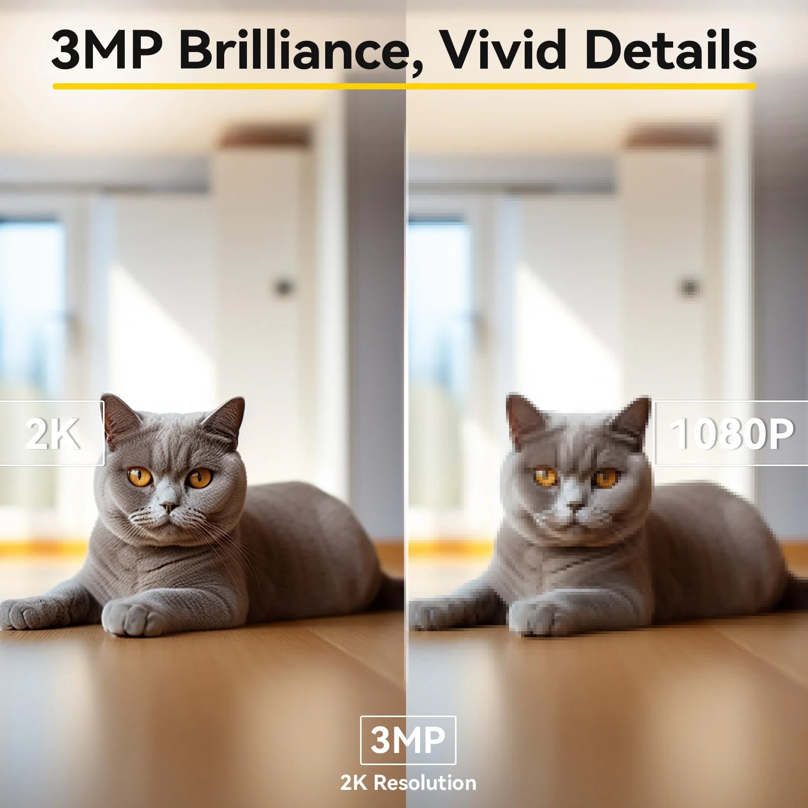 Aura Watch — 2K 360° WiFi Pet Camera with Night Vision & 2-Way Audio