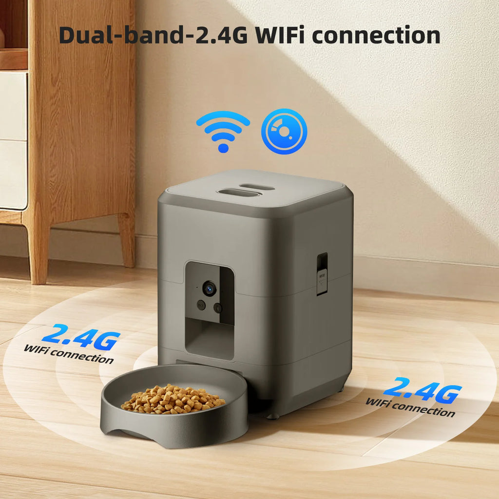 Aura Feed — 2L Smart WiFi Pet Feeder with Camera