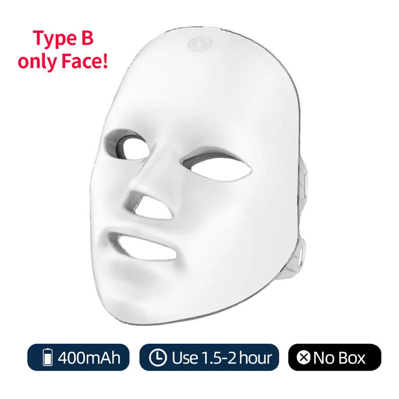 Aura Glow — 7-Color LED Light Therapy Face & Neck Mask