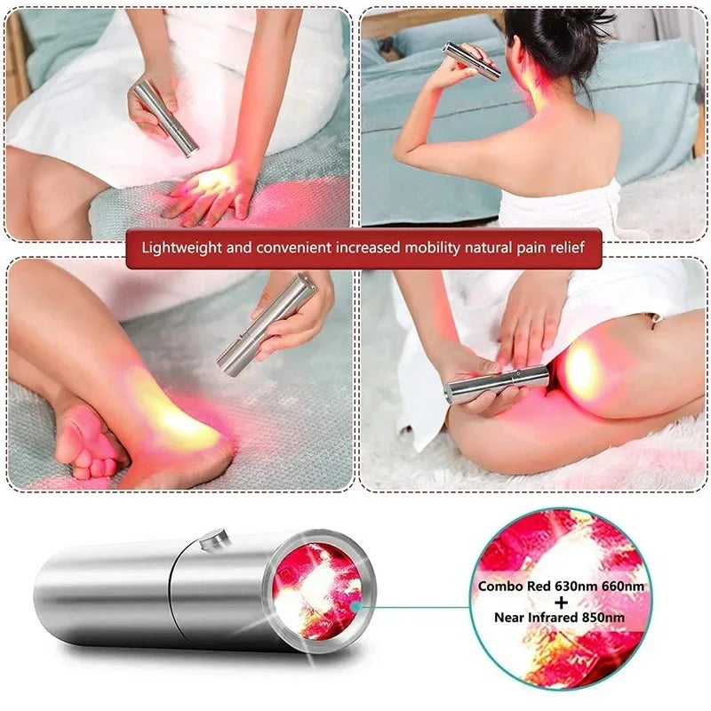 Red Light Therapy Wand Device for Body Relief Acne Treatment With 5 Wavelengths Near Infrared 900nm Light Therapy Skin Health